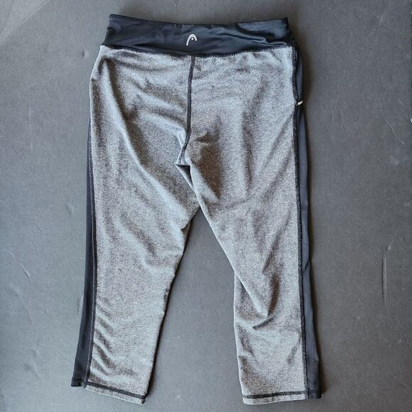 Head Black And Grey Cropped Leggings - Picture 6 of 8